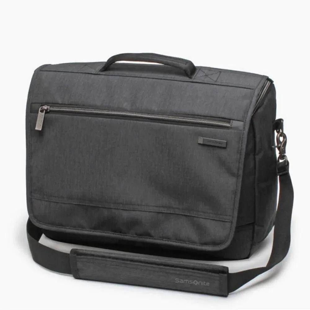 Samsonite Modern Utility Computer Laptop Messenger Travel Bag Dark Charcoal Gray